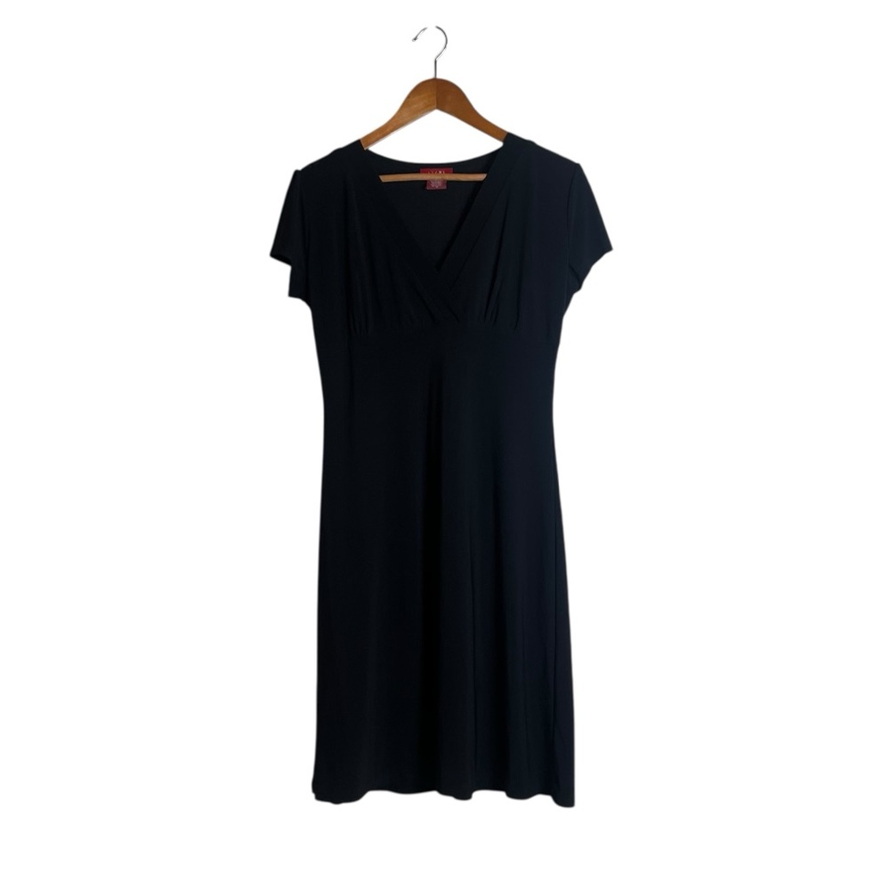 Lichi black short sleeve pull over dress. Size medium